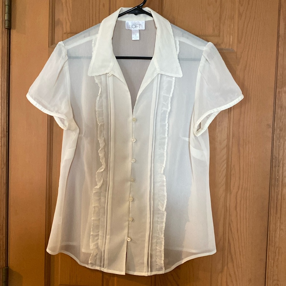 Loft sheer blouse